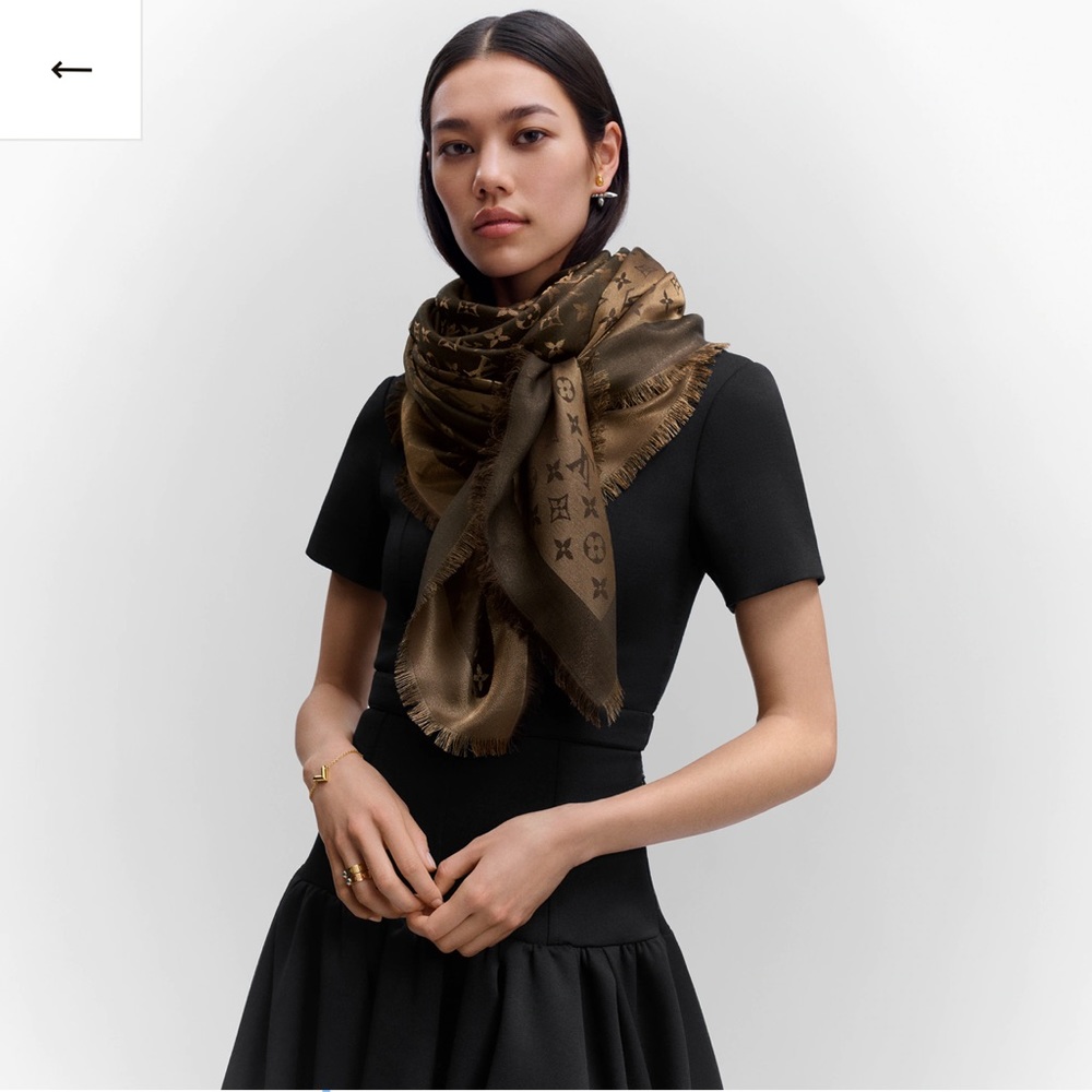Louis Vuitton Monogram Shine Shawl 🤎